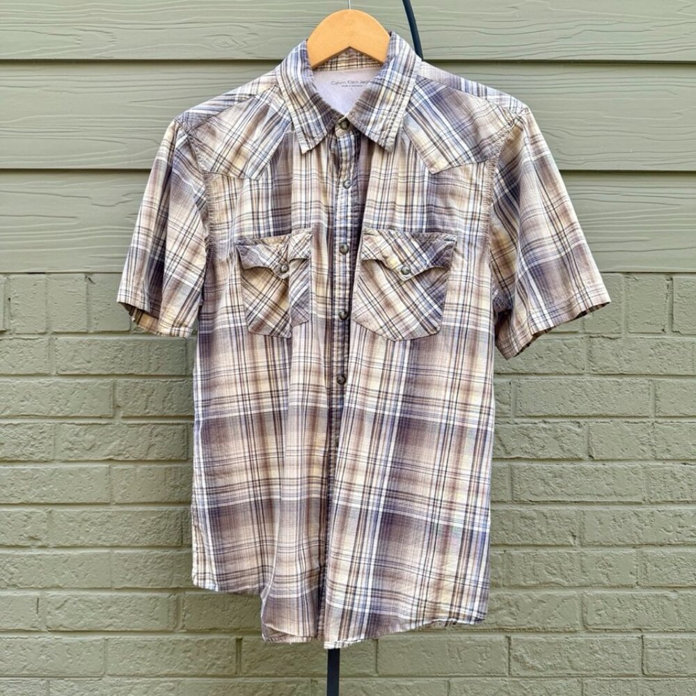 Calvin Klein Western Pearl Snap SS